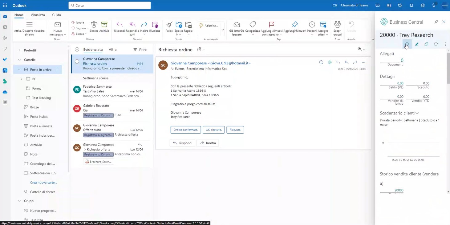 documenti commerciali in outlook 2