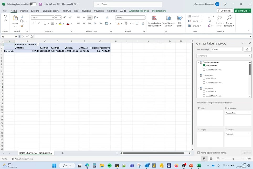 Estrarre i report in Excel