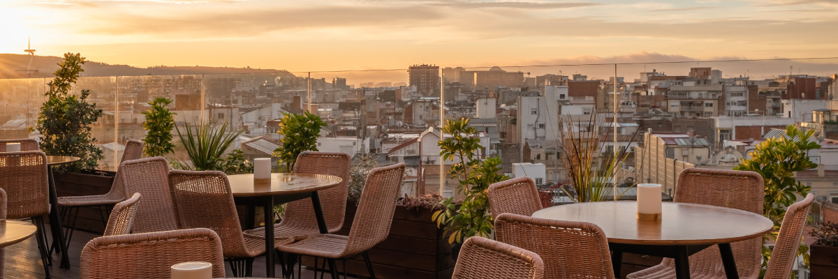 Madanis Hotel, vista de la terraza